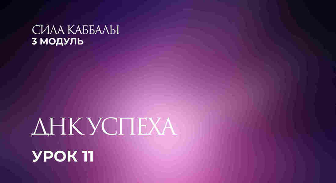 11 урок. ДНК успеха